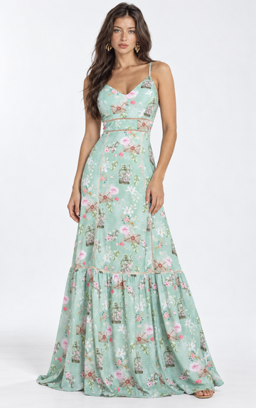 Vestido Longo Celeste